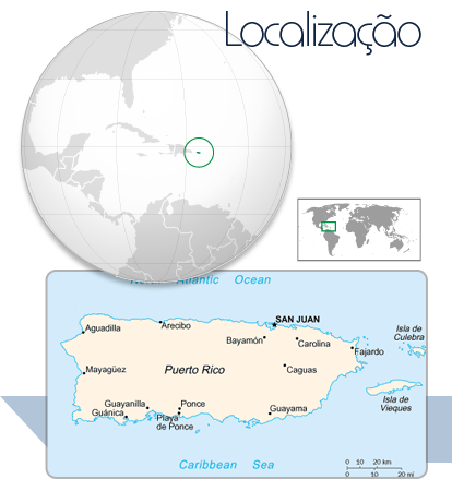 Localização Porto Rico