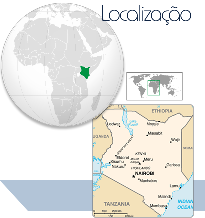 Localização Quênia