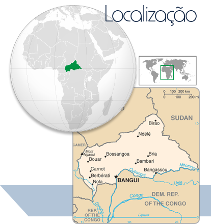 Localização Rep. C. Africana
