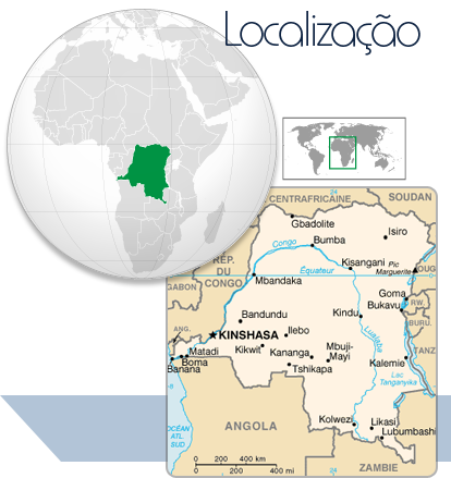 Localização Rep. do Congo