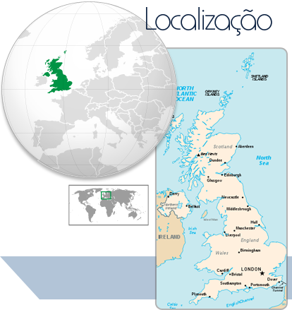 Localização Inglaterra (Reino Unido)