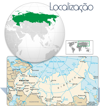 Localização Rússia
