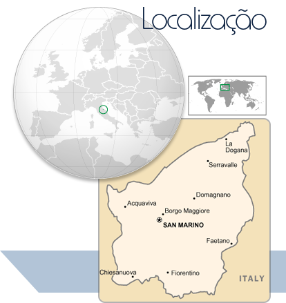 Localização San Marino