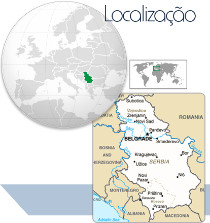 Localização Sérvia