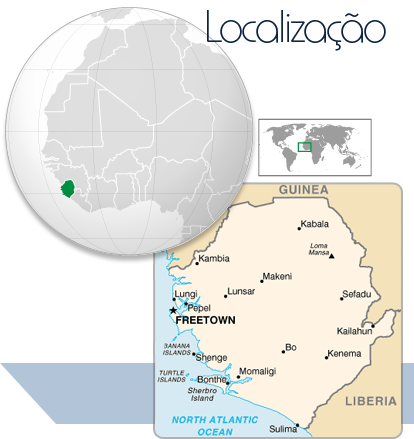 Localização Serra Leoa