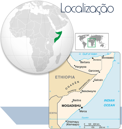 Localização Somália