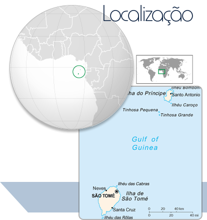 Localização São Tomé e Príncipe