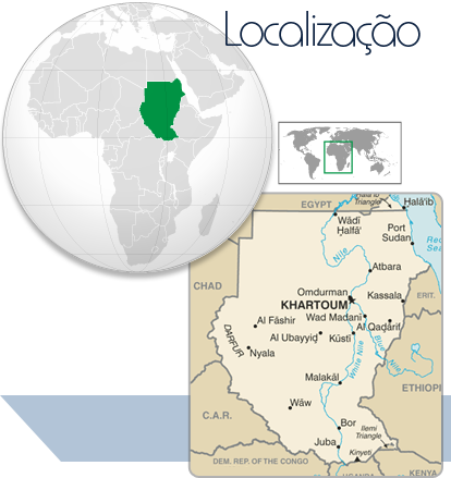 Localização Sudão