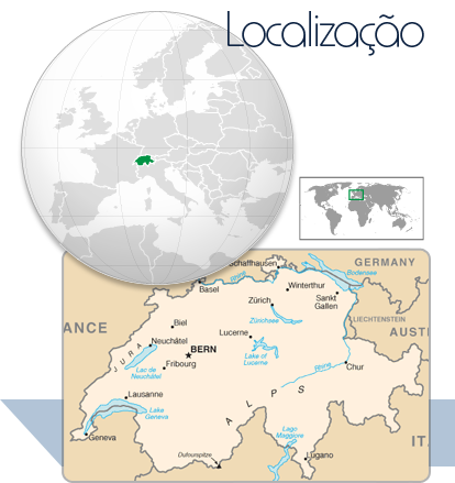 Localização Suíça