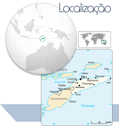 Localização Timor Leste