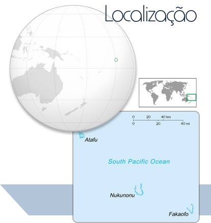 Localização Tokelau