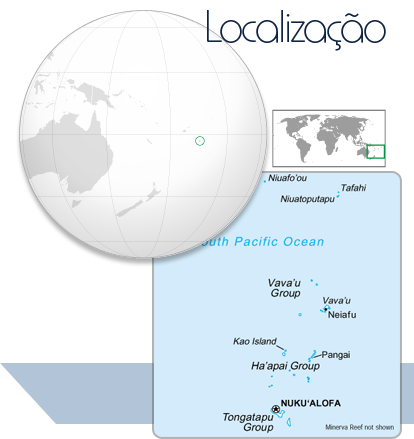 Localização Tonga