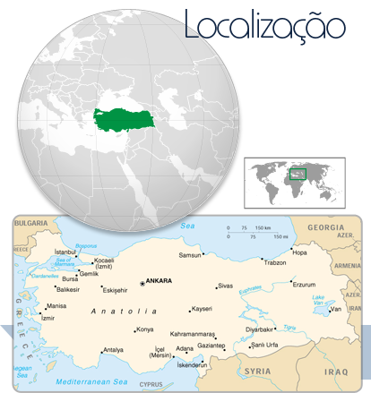 Localização Turquia