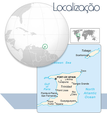 Localização Trinidad e Tobago
