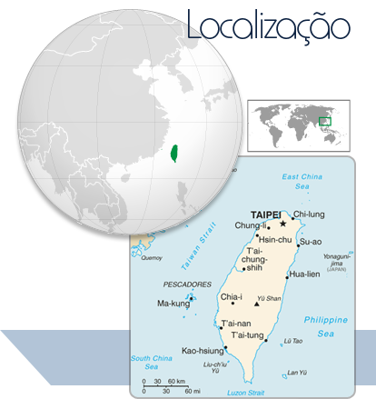 Localização Taiwan