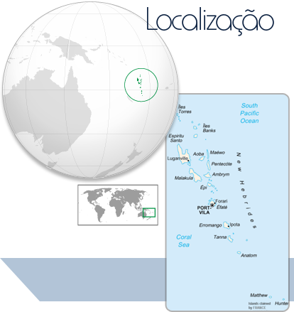 Localização Vanuatu